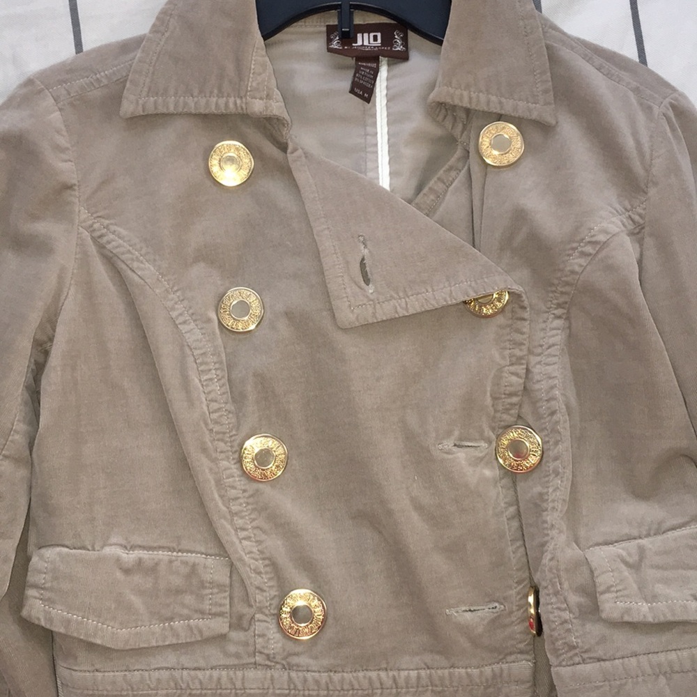 jlo tan corduroy jacket